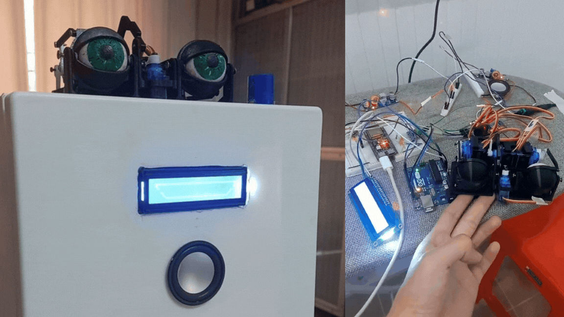 Conversational AI Robot with Animatronic Facial Expressions