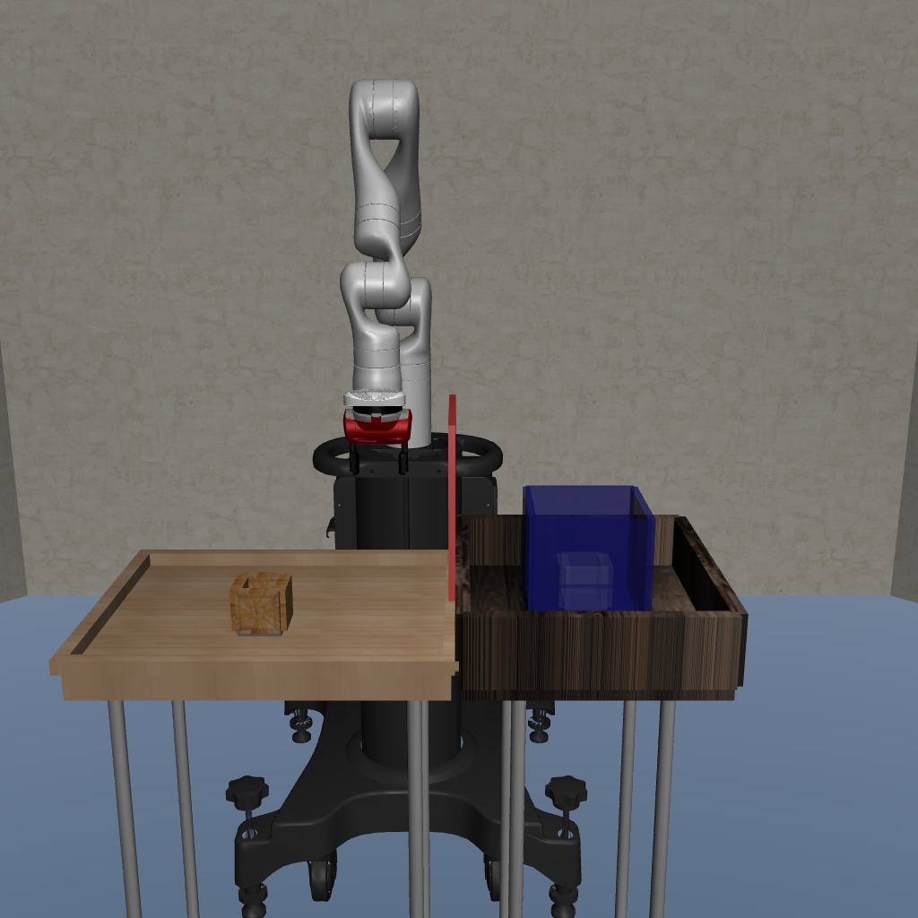 Kinova3, Hollowbox, GoalWall, Trashcan